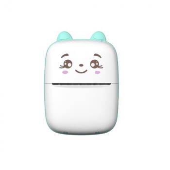 Мини-принтер KittyPrint Color, бело-голубой-1